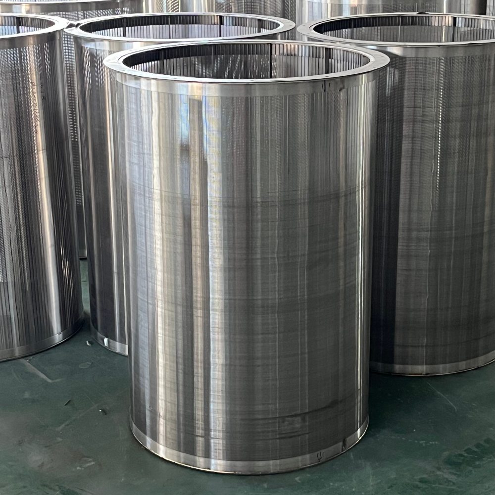 wedge wire interstage screen